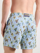 Vilebrequin - Mistral Embroidered Straight-Leg Swim Shorts - Blue