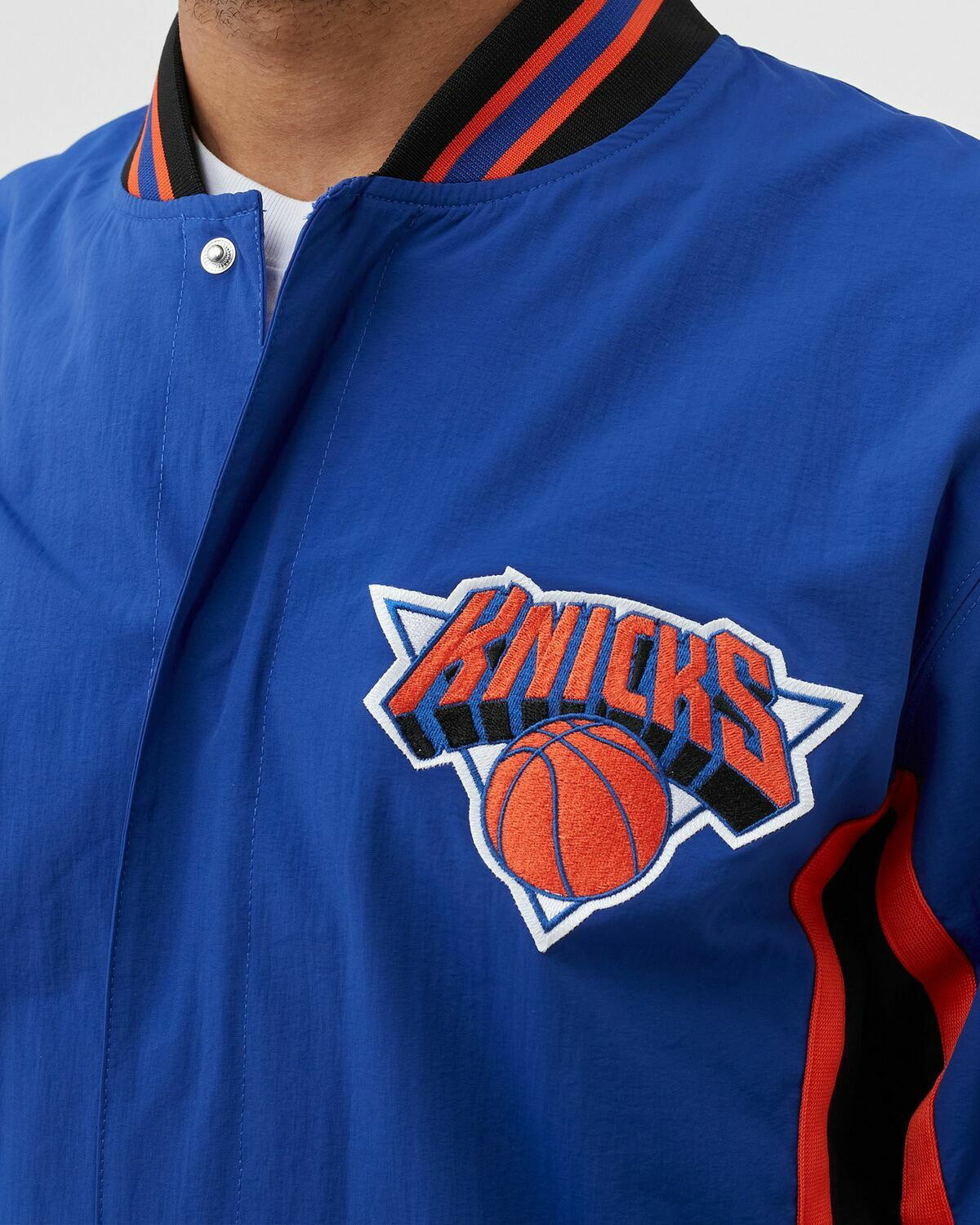 Mitchell and ness knicks warm hot sale up jacket