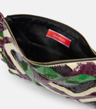 La DoubleJ Sequined clutch