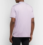 Nike Golf - Vapor Logo-Embroidered Striped Stretch Dri-FIT Golf Polo Shirt - Lilac