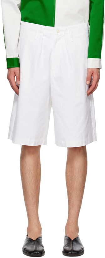 Photo: 3MAN White Deck Shorts