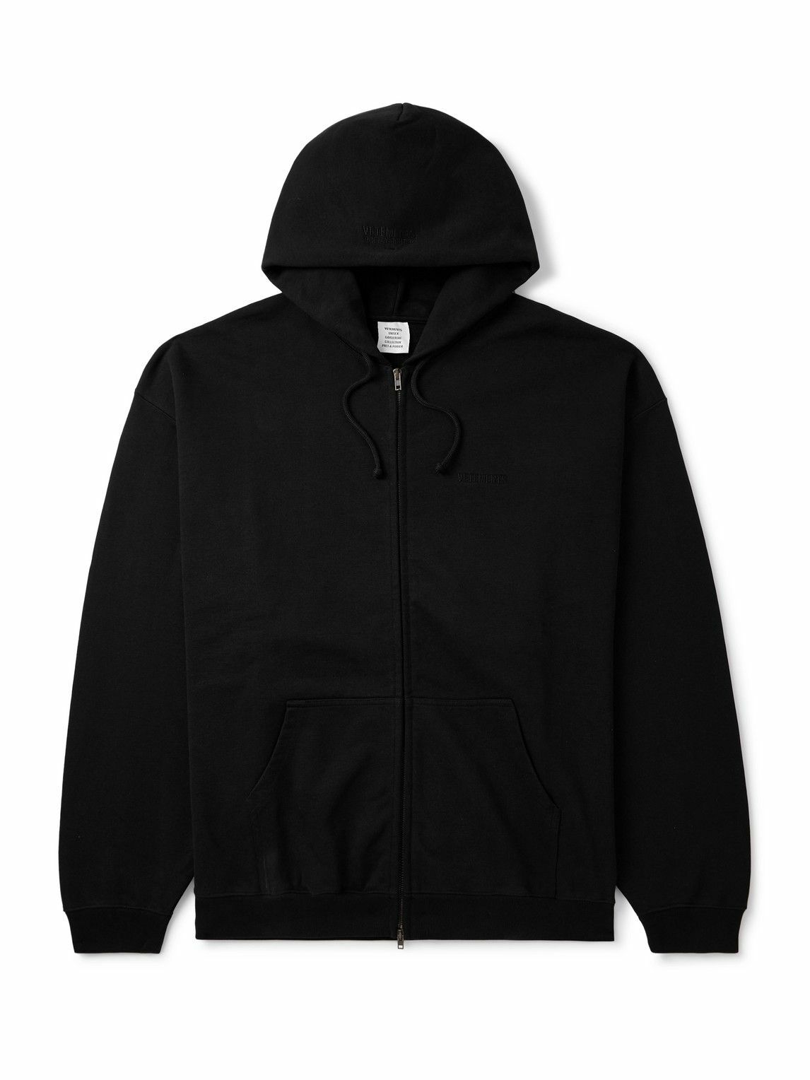 Vetements Grey FREE-HUGS.COM Normal Fitted Zip Hoodie Vetements
