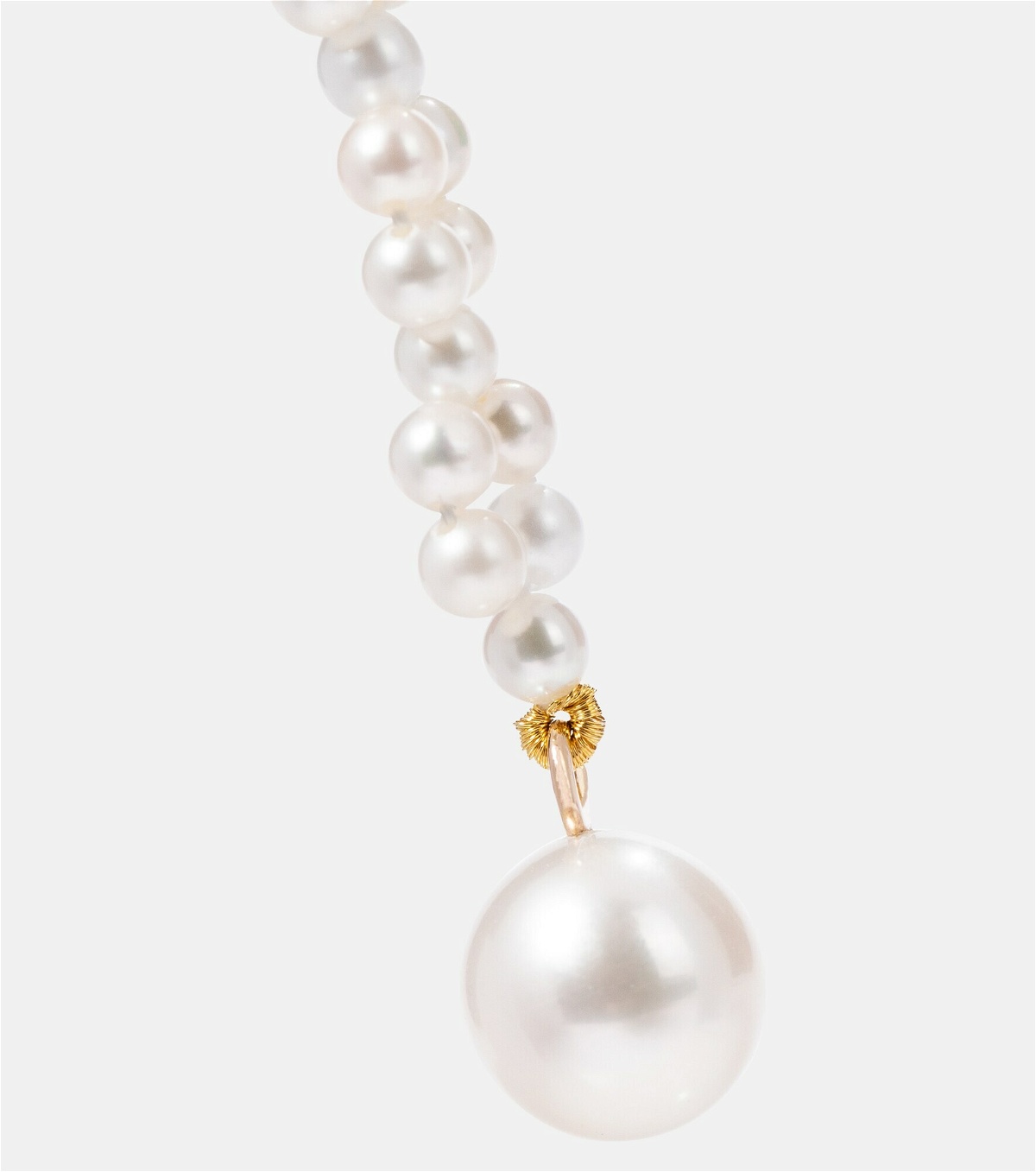 Sophie Bille Brahe - Tressé 14kt gold earrings with pearls Sophie Bille ...