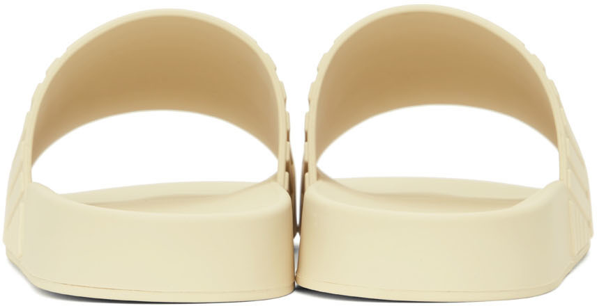 Bottega Veneta White Rubber Sole Slide Bottega Veneta White Rubber Quilted Slides, 40 - BOPF  main image 4
