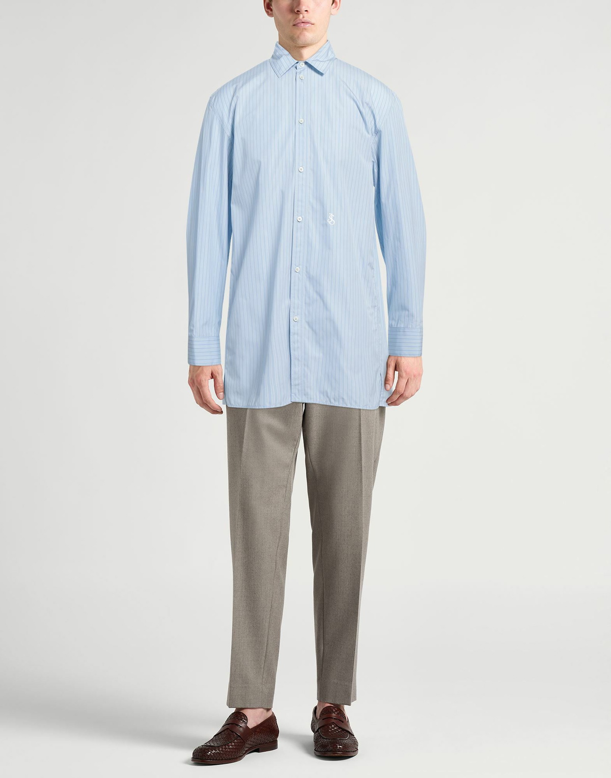 Jil Sander Mens Shirt Light in Blue