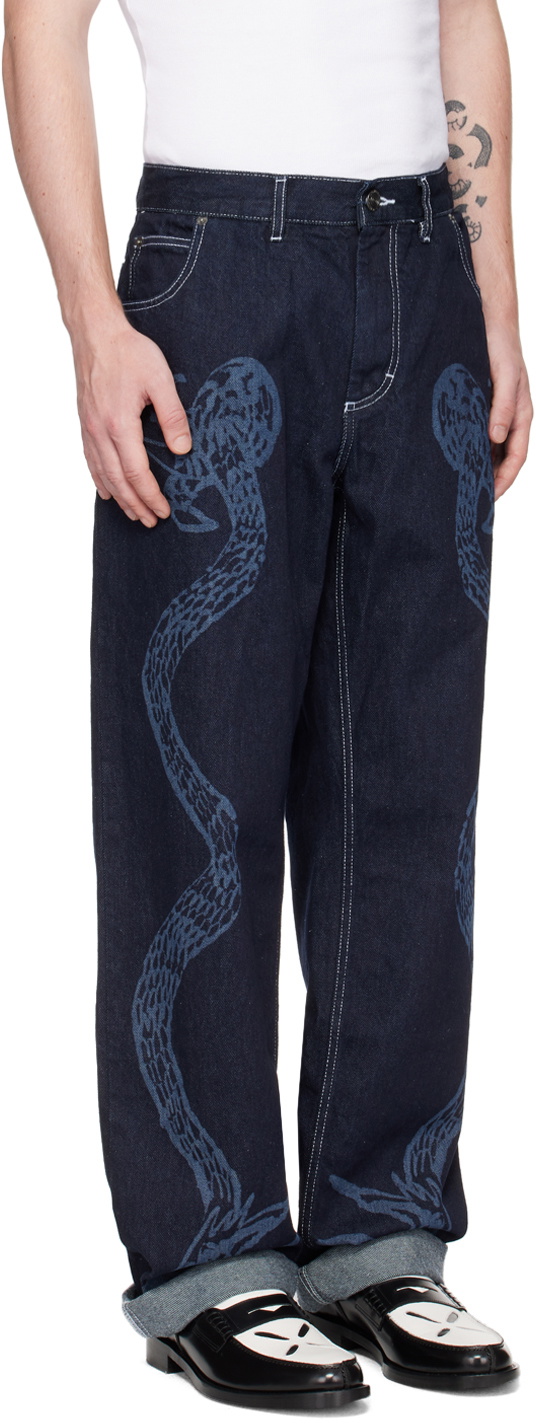 Charles Jeffrey Loverboy Navy Art Jeans Charles Jeffrey Loverboy 