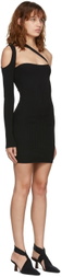 ANDREADĀMO Black Knit Single Shoulder Dress