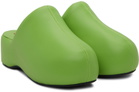 SIMONMILLER Green Bubble Loafers
