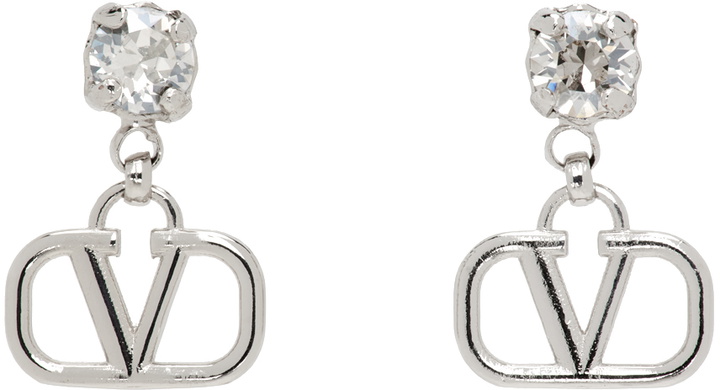 Photo: Valentino Garavani Silver VLogo Earrings