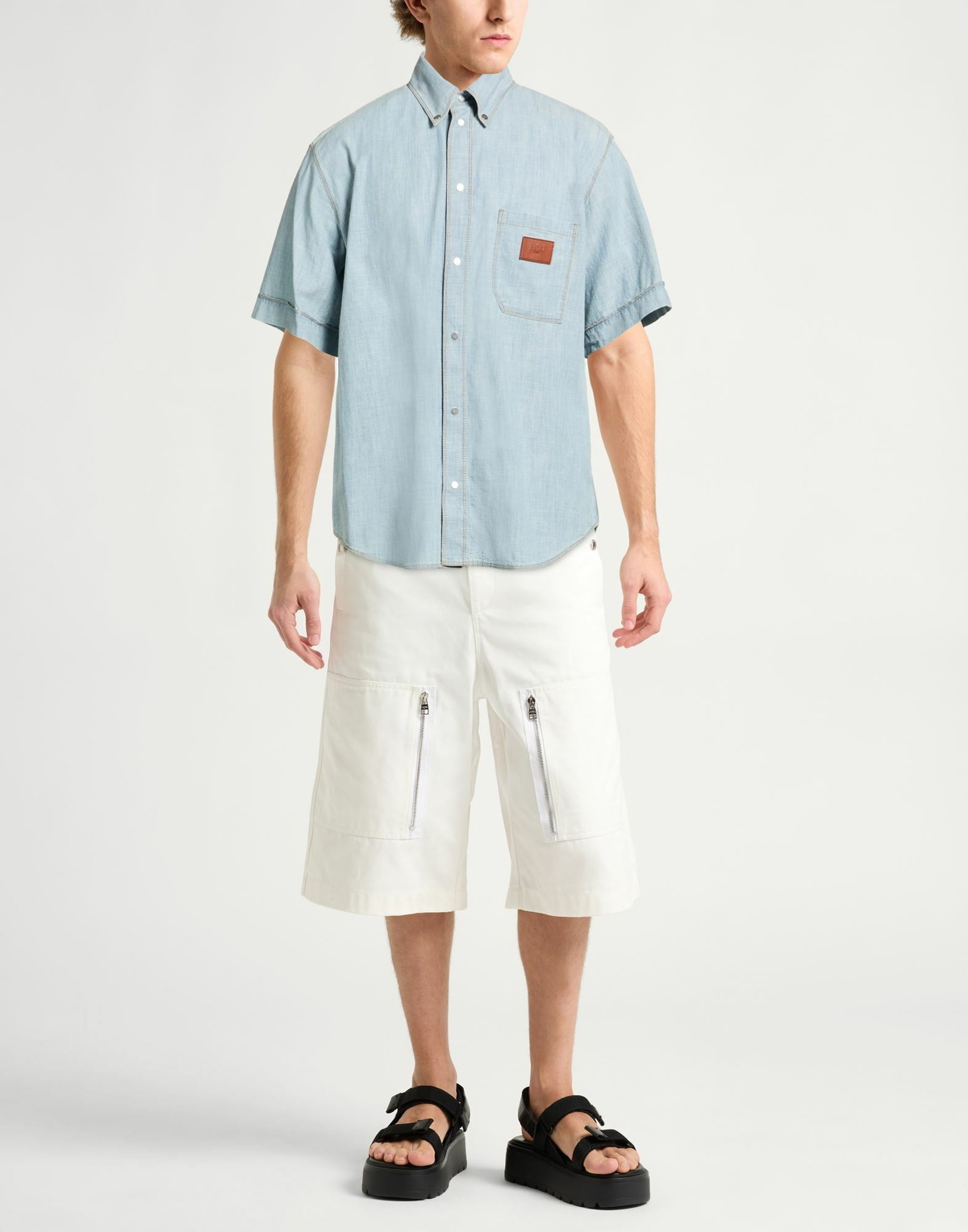 Fendi Mens Denim shirt in Blue