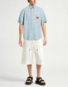 Fendi Mens Denim shirt in Blue