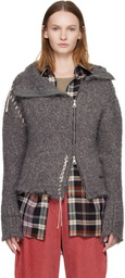 Andersson Bell Gray Harlow Damaged Knit Jacket