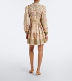 Zimmermann Roselight floral linen minidress