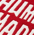 Human Made - Logo-Detailed Wool and Cotton-Blend Rug - Red