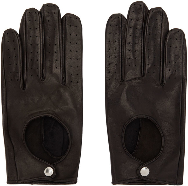 Photo: Ernest W. Baker Black Lambskin Driving Gloves