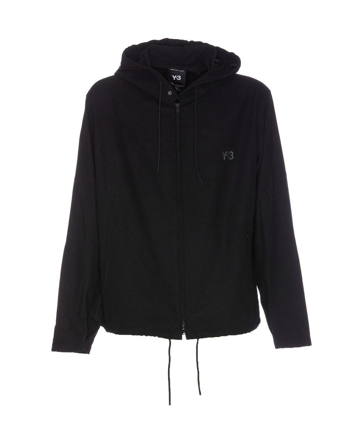 【送料&関税込】Y-3 Logo Hoodie Y-3 Black Printed-Logo Hoodie Y-3