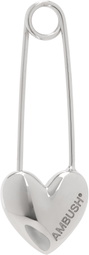 AMBUSH Silver Heart Safety Pin Single Earring