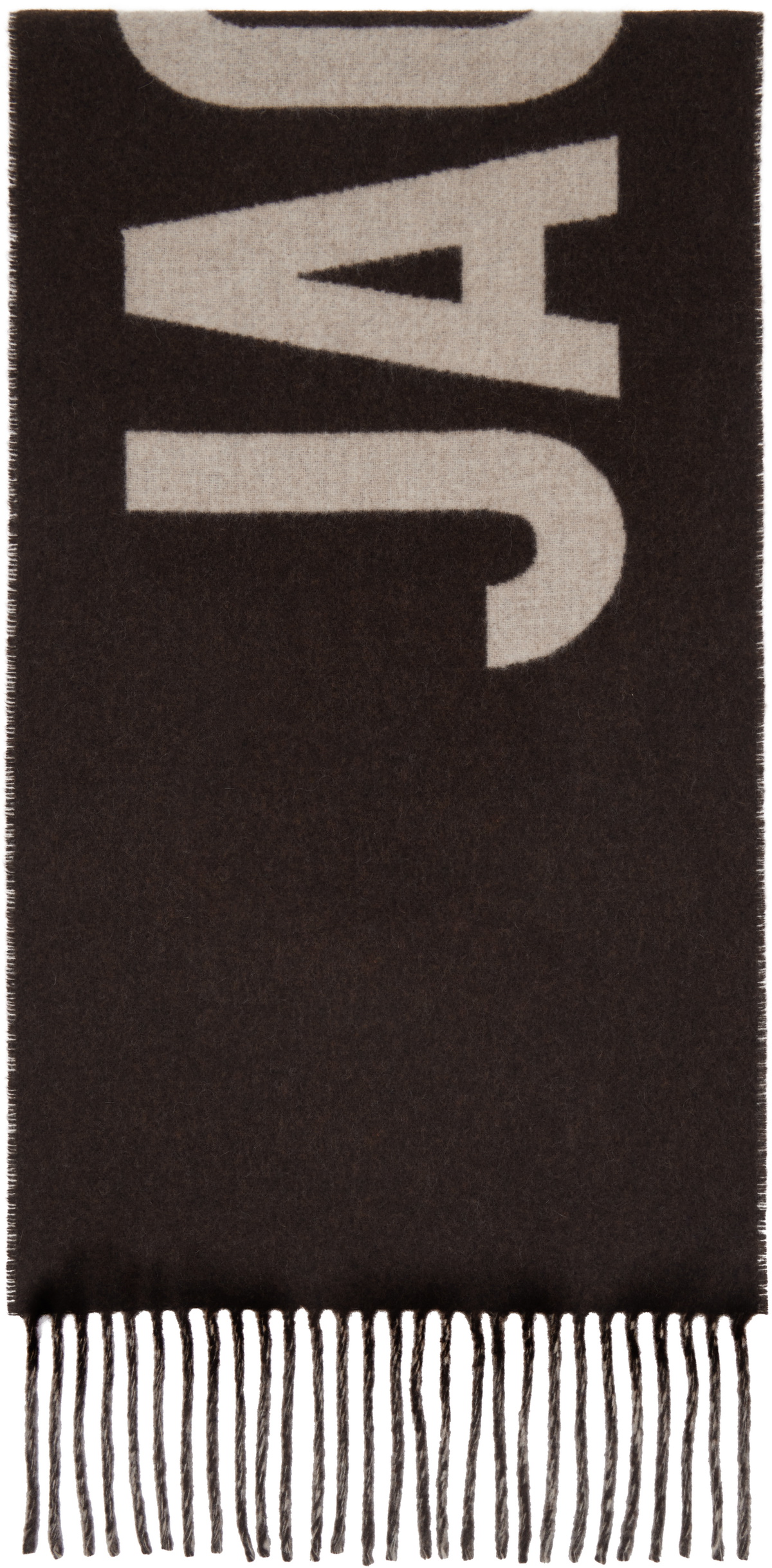JACQUEMUS Brown Les Classiques 'L'écharpe Jacquemus' Scarf Jacquemus