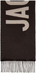JACQUEMUS Brown 'The Jacquemus' Scarf
