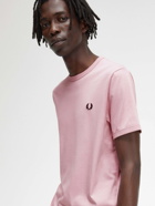 Fred Perry T Shirt Pink   Mens