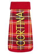 MC2 Saint Barth Dog Sweater With Tartan Print