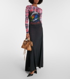 Balenciaga Le City Small suede tote bag