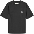 Bram's Fruit Men's Lemon Outline Logo T-Shirts in Black