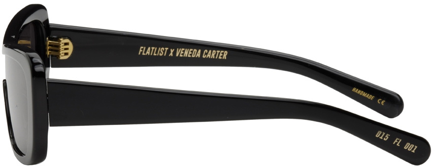 FLATLIST EYEWEAR Black Veneda Carter Edition Disco Sunglasses
