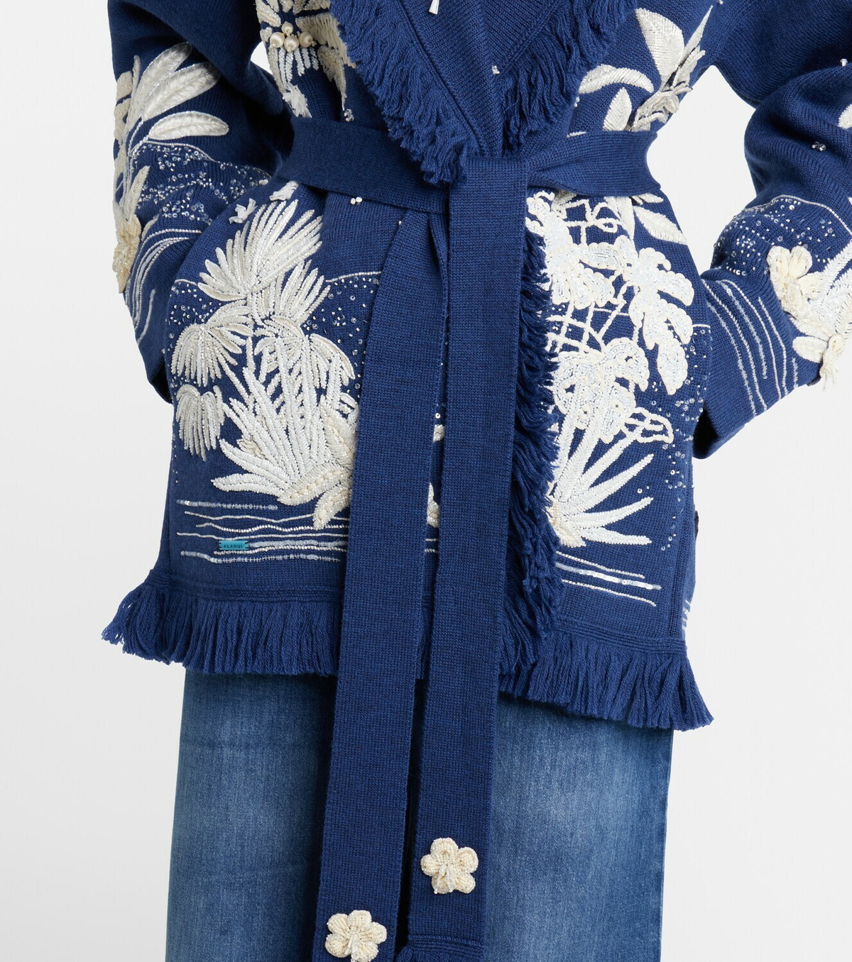Alanui Postcard From Paradise wool cardigan