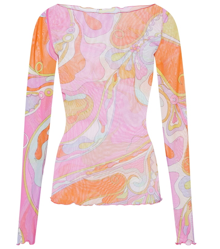 Photo: Pucci Orchidee sheer tulle top