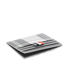 Thom Browne Men's Madras Check Card Holder in Black/White