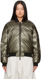 Templa Khaki Alkane Down Bomber Jacket
