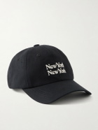 Corridor - New York New York Embroidered Cotton-Canvas Cap