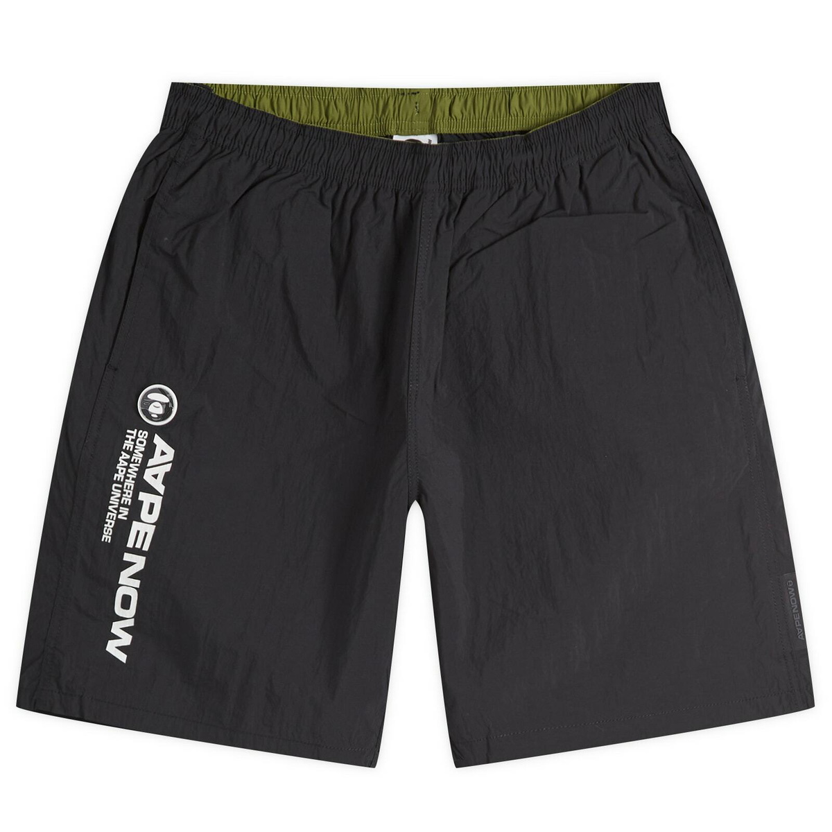 Men's AAPE Nylon Short in Black AAPE by A Bathing Ape