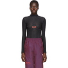 adidas Originals by Alexander Wang Black Lace Logo Bodysuit