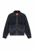 Diesel Jacket in batavia-weave denim - Denim Jackets - Unisex - Black