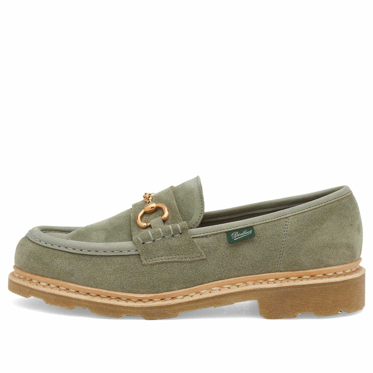 Paraboot Women's Vinvenne Suede Loafer in Lime