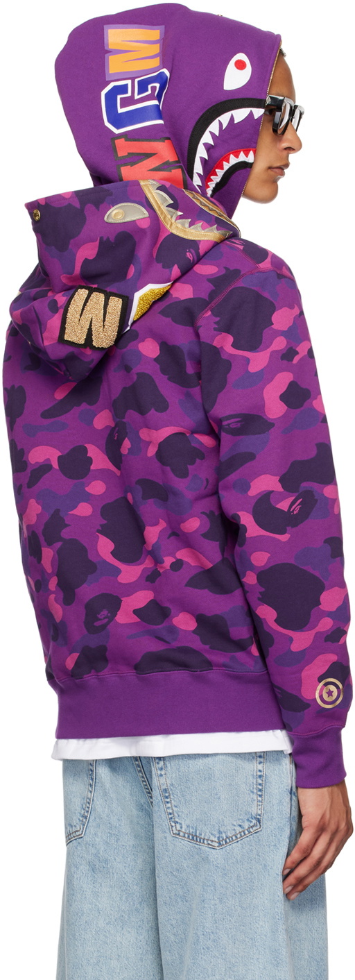 トップス COLOR CAMO DOUBLE SHARK FULL ZIP HOODIE BAPE COLOR CAMO DOUBLE SHARK FULL ZIP HOODIE – Undefeated