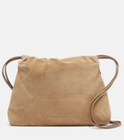 Brunello Cucinelli Mellow Small suede shoulder bag