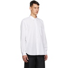 Comme des Garcons Homme Plus White Cotton Broadcloth Shirt