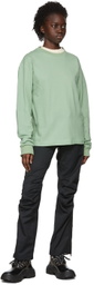 GR10K Black Polyester Trousers
