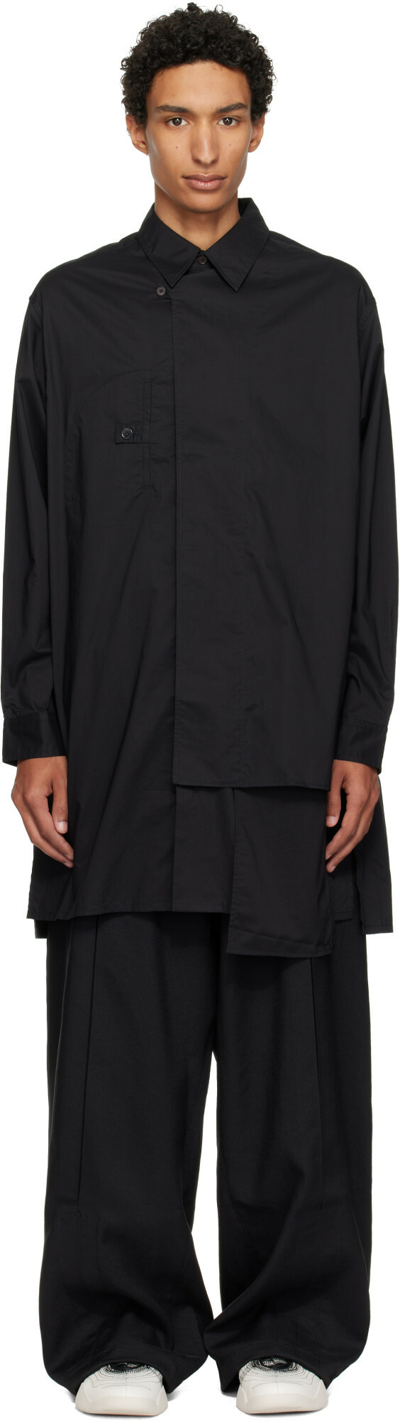 Y-3 Black Adaptive Cotton Shirt