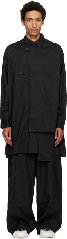 Photo: Y-3 Black Adaptive Cotton Shirt