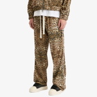 Cole Buxton Men's Piped Track Pant in Leopard