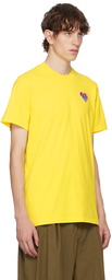 Moncler Yellow Embroidered T-Shirt