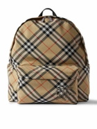 Burberry - Checked Coated-Canvas Backpack