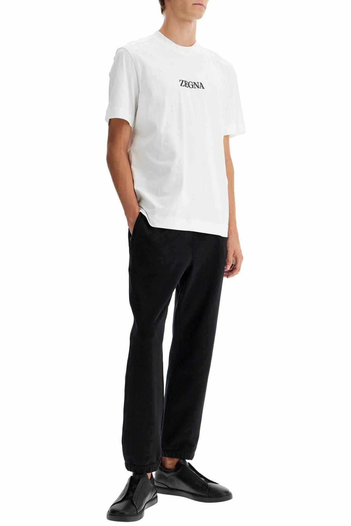 ZEGNA t-shirt with rubberized logo White Zegna