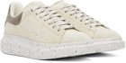 Alexander McQueen Beige Suede Oversized Sneakers