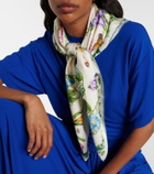 Ferragamo Floral silk scarf