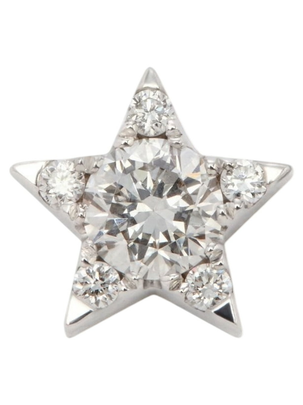 Photo: MARIA TASH 18K White Gold Star Diamond Earring